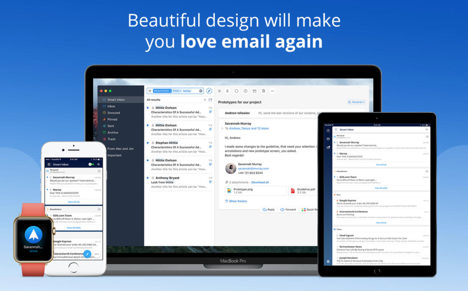 andrew email for mac